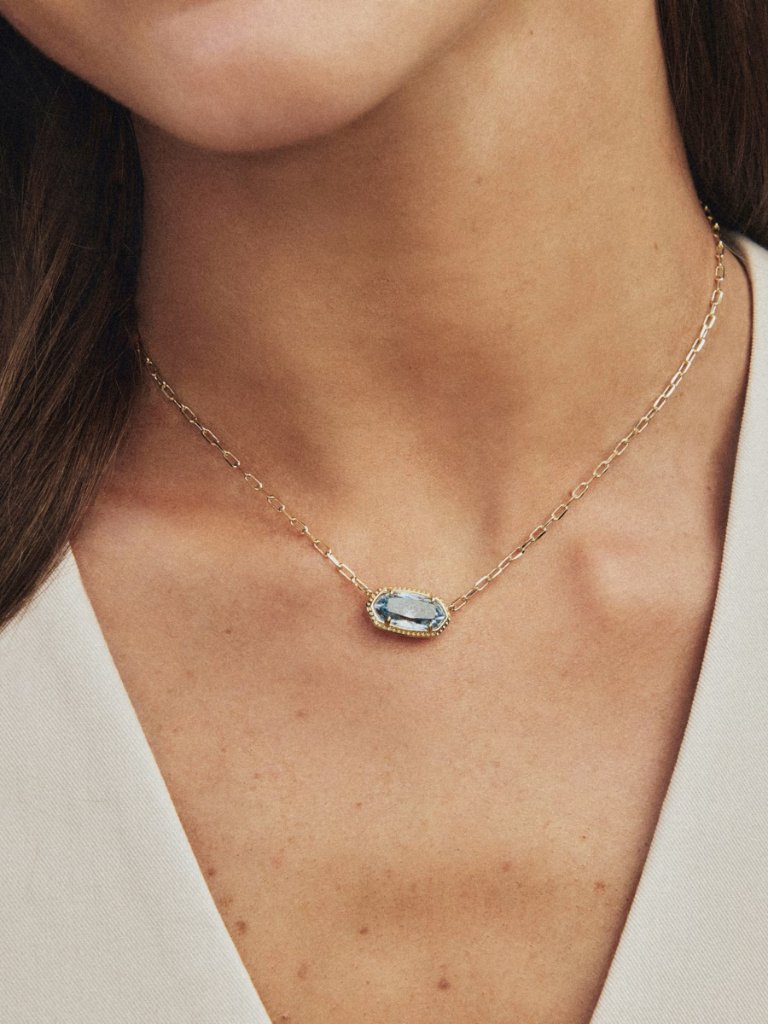 Kendra Scott Elisa Luxe Gold Short Pendant Necklace — image 5 of 5